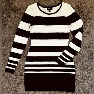 Striped sweater dress